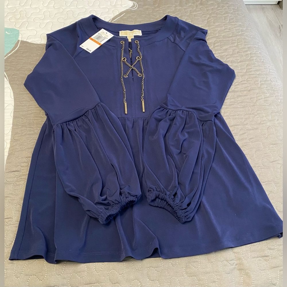 Michael Kors woman blouse, size S, navy blue color
